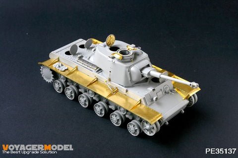 ボイジャーモデル PE35137 1/35 pzkpfw KV-1 756 R ドイツ鹵獲車両(トランぺッター00366)