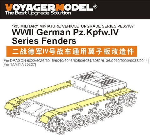 ボイジャーモデル PE35187 1/35 WWIIドイツ IV号戦車シリーズ フェンダー (ドラゴン60xxシリーズ)