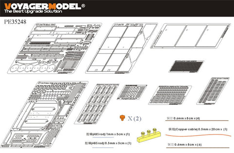 ボイジャーモデル PE35248 1/35 WWIIロシア T-34/76 1943年型 エッチングセット(ドラゴン用)