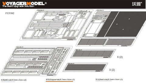 ボイジャーモデル PE35302 1/35 WWIIドイツ Sd.Kfz.7/1 Part 3 (車体) (ドラゴン6525用)