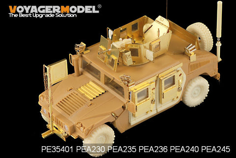 ボイジャーモデル PE35401 1/35 現用アメリカ海兵隊 ハンヴィーM1114 Frag5・スモークディスチャージャー (ブロンコ 35080/35092)
