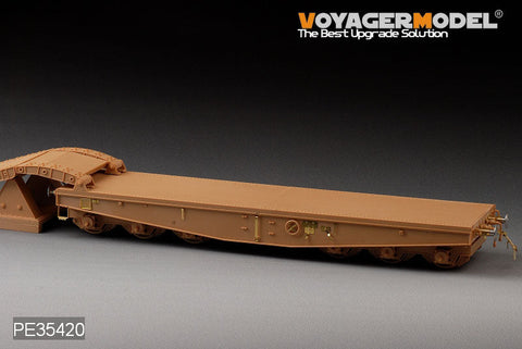 ボイジャーモデル PE35420 1/35 WWIIドイツ重戦車用平貨車 Ssyms 80(トランぺッター00211)