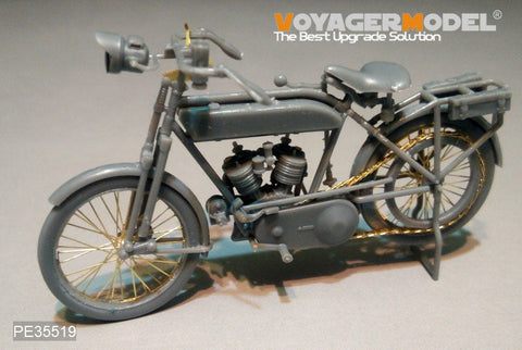 ボイジャーモデル PE35519 1/35 WWIフランス プジョー1917 オートバイ エッチングセット(モンモデルHS-005用)