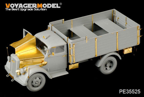 ボイジャーモデル PE35525 1/35 WWIIドイツ オペル・プリッツ 3t. 4x2 カーゴ トラック / 貨物室(ドラゴン6716)