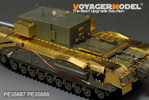 ボイジャーモデル PE35687 1/35 WWIIイギリス チャーチル3インチガンキャリア エッチングセット(AFVクラブ AF35253用)