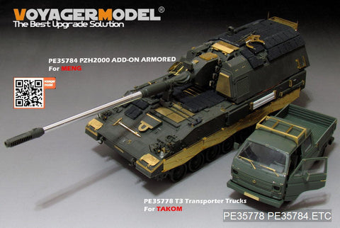 ボイジャーモデル PE35778 1/35 現用ドイツ T3 トランスポルター トラック (ダブルキャブ)エッチングセット(タコム2014用)