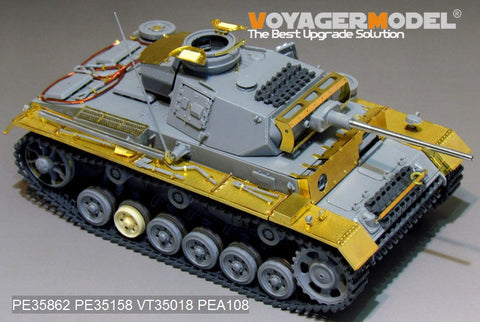 ボイジャーモデル PE35862 1/35 WWIIドイツ III号戦車L型 エッチング基本セット(ドラゴン6387用)