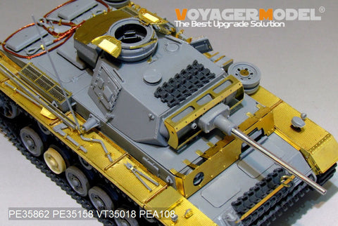 ボイジャーモデル PE35862 1/35 WWIIドイツ III号戦車L型 エッチング基本セット(ドラゴン6387用)