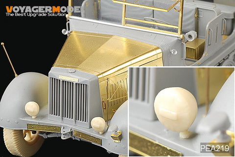 ボイジャーモデル PEA219 1/35 WWII ドイツ Sd.Kfz.7 ロードキャンバスカバーヘッドレンズ(2個) (汎用)