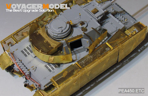 ボイジャーモデル PEA450 1/35 WWII ドイツ陸軍 IV号戦車J型 "Thoma shields"ワイヤーメッシュ シュルツェン（後期型）( Boder 35008用)