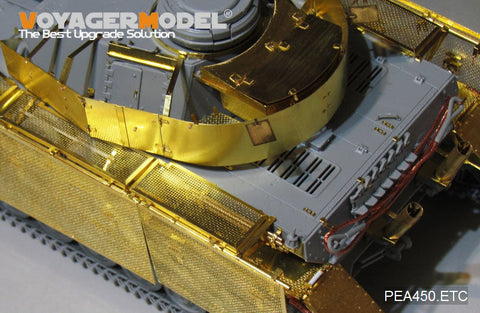 ボイジャーモデル PEA450 1/35 WWII ドイツ陸軍 IV号戦車J型 "Thoma shields"ワイヤーメッシュ シュルツェン（後期型）( Boder 35008用)