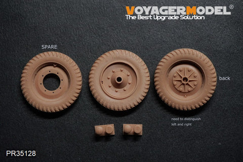 ボイジャーモデル PR35128  1/35 WWII ドイツ Sd.Kfz.251 /Sd.Kfz.11 ホイール フルダ製タイヤ(汎用)