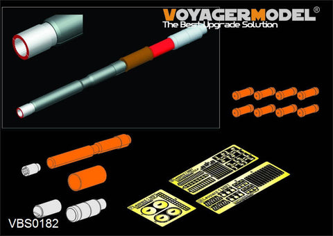 ボイジャーモデル VBS0182 1/35 現用ドイツ L7A3 105mm 金属砲身＆スモークディスチャージャーセット(Leopard1用)(汎用)