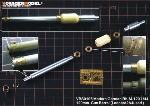 ボイジャーモデル VBS0196 1/35 現用ドイツ 120mm L/44 金属砲身セット(レオパルト2A4用)(汎用)