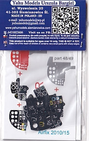 ヤフーモデル YMA2411 1/24 モスキートNF.II / FB VI 計器盤 (エアフィックス用）