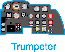 ヤフーモデル YMA3211 1/32 メッサーシュミット Me262 A 計器盤 (トランぺッター用）