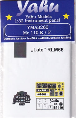 ヤフーモデル YMA3260 1/32 メッサーシュミット Me 110 E/F 計器盤 （サイバーホビー用）
