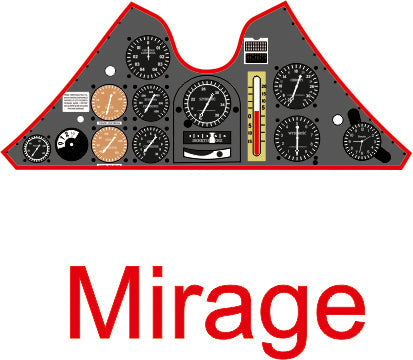 ヤフーモデル YMA4801 1/48 P.11 c 計器盤 （Mirage用）