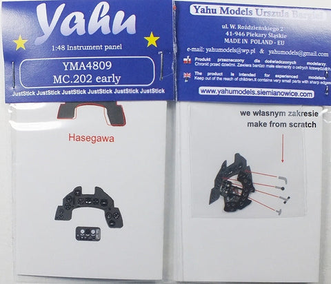 ヤフーモデル YMA4809 1/48 MC.202 初期型 計器盤 (ハセガワ用）