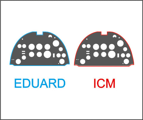 ヤフーモデル YMA4827 1/48 スピットファイア VII / VIII / IX 初期型 計器盤 （エデュアルド / ICM用）