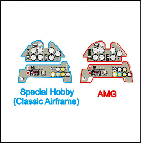 ヤフーモデル YMA4846 1/48 メッサーシュミットMe-109 B 計器盤 （スペシャルホビー / クラシックエアフレーム用）