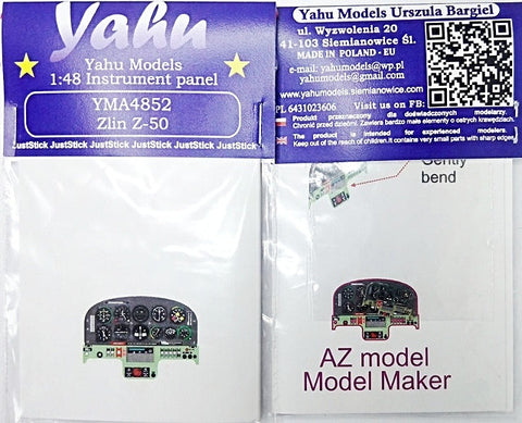 ヤフーモデル YMA4852 1/48 ズリン Z-50 計器盤 （AZ モデル/Model Maker用）