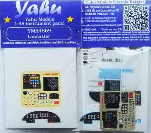 ヤフーモデル YMA4869 1/48 アブロ ランカスター 計器盤 (タミヤ用）
