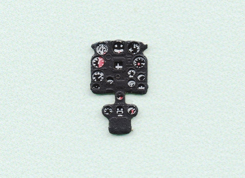 ヤフーモデル YMA7202 1/72 キ44 二式戦闘機 Tojo 計器盤 （ソード 用）