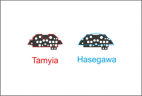 ヤフーモデル YMA7244 1/72 P-47Dサンダーボルト初期 計器盤 (タミヤ用）