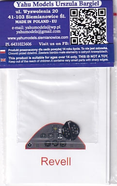 ヤフーモデル YMA7270 1/72 ステアマン PT-17 計器盤 (レベル用）