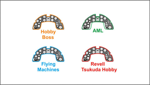 ヤフーモデル YMA7301 1/72 マッキ MC.200 サエッタ 計器盤 （AML / フライングマシーン / レベル用）