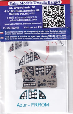 ヤフーモデル YML3204 1/32 IAR-81 計器盤 （アズール用）