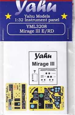 ヤフーモデル YML3208 1/32 ミラージュIII E/RD 計器盤 （イタレリ/レベル用）