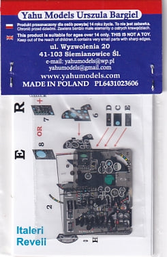 ヤフーモデル YML3208 1/32 ミラージュIII E/RD 計器盤 （イタレリ/レベル用）