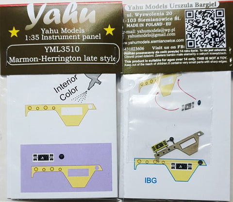 ヤフーモデル YML3510 1/35 マーモン・ヘリントン装甲車 計器盤 （IBG用）