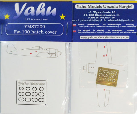 ヤフーモデル YMS7209 1/72 フォッケウルフ Fw190 ハッチカバー