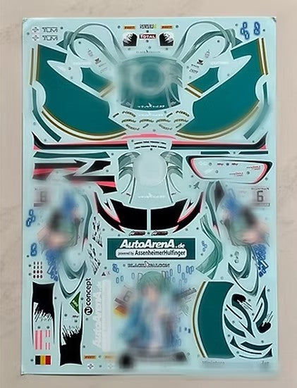 ZoomOn CS015 1/24 AMG GT Evo インターコンチネンタル GT チャレンジ トータル スパ 24時間 2019（タミヤ用）デカール