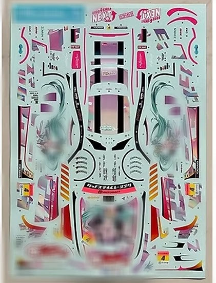 ZoomOn CS027 1/24 メルセデス AMG GT Evo オートバックス スーパー GT 2021 グッドスマイルレーシング & チームUKYO（タミヤ用）デカール