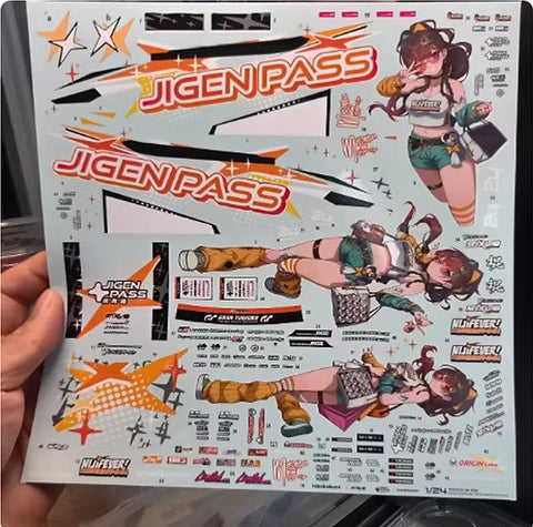 ZoomOn CS130 1/24 二次フィーバー ミライ 看板娘 デカール 2025