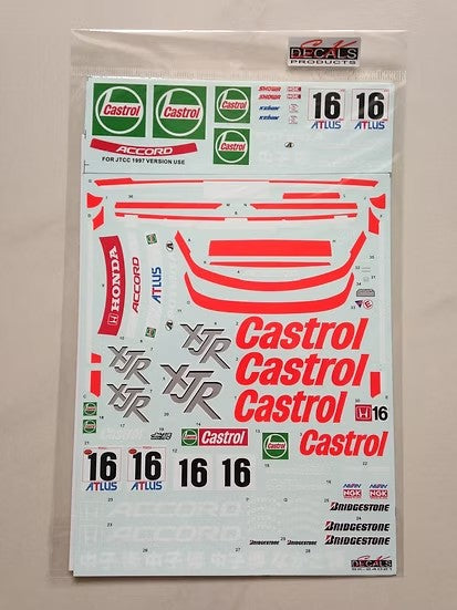 SKデカール SK24021 1/24 ホンダ Castrol アコード JTCC デカールセット