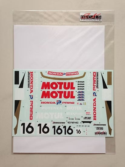 SKデカール SK24032 1/24 ホンダ シビック EF3 Gr.A JTC 89 Motul