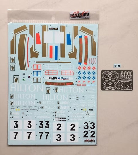 SKデカール SK24048 1/24 BMW M3 E30 マカオ ギア 87~88 Hilton デカールセット