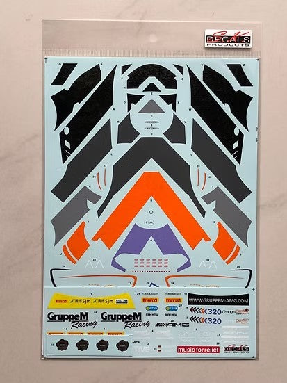 SKデカール SK24070 1/24 メルセデスベンツ AMG GT FIA GT ワールドカップ マカオ 17 #999