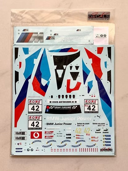 SKデカール SK24075 1/24 BMW M6 GT3 VLN 18 チーム シュニッツァー #42