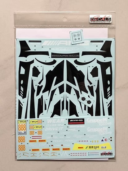 SKデカール SK24082 1/24 メルセデス AMG GT FIA GT Cup  マカオ 18 #888