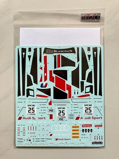 SKデカール SK24108 1/24 アウディ R8 LMS GT3 SPA 24H 17 アウディ スポーツ チーム Sainteloc