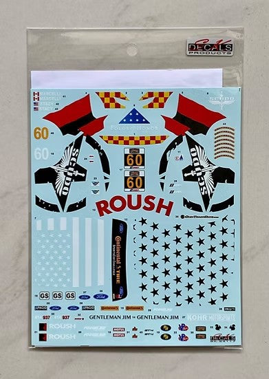 SKデカール SK24117 1/24 フォード マスタング GT4 コンチネンタルタイヤ スポーツカーチャレンジ モスポート 2018 KohR Motorsports #60