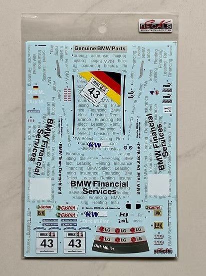 SKデカール SK24144 1/24 BMW 320i E46 世界ツーリングカー選手権 イタリア 2005 BMW チーム ドイツ #43