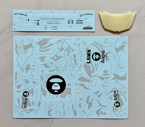 SKデカール SK24208 1/24 LBワークス ランボルギーニ アヴェンタドール Ver.2 エイプ (アオシマ用)