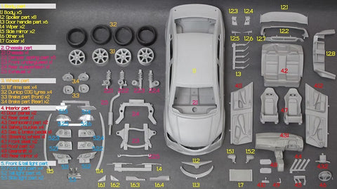 ZoomOn Z001 1/24 ホンダ シビック FD2 タイプR (新型)